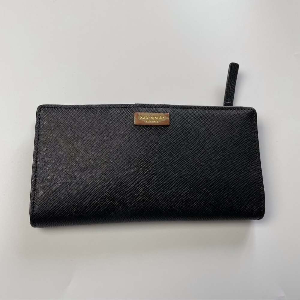 Kate Spade New York Laurel Way Saffiano Neda Black Wallet
